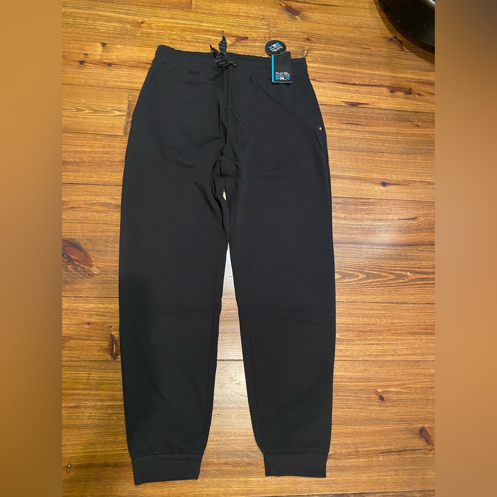 Salt Life Black SLX Performance Joggers Elastic Drawstring Waist NWT Sz. Medium